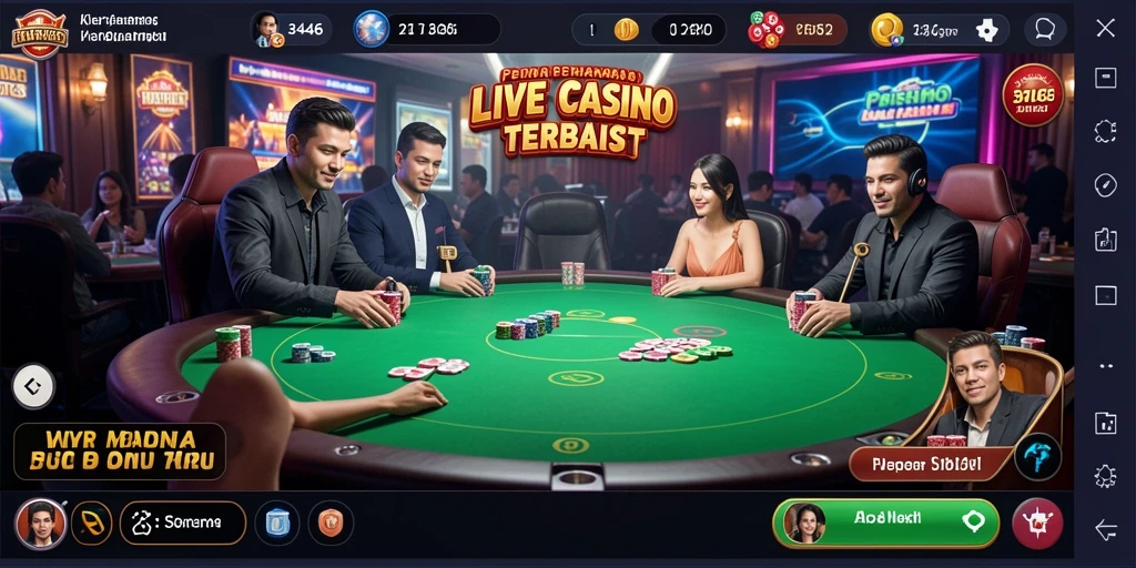 Screenshot gameplay Live Casino <strong>3446</strong> yang menarik dan interaktif.