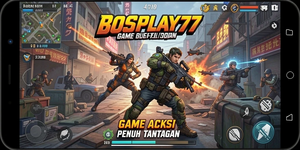 Tampilan seru dari gameplay aksi yang mendebarkan.