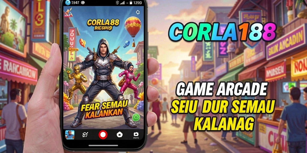 Screenshot utama CORLA188 menampilkan gameplay Arcade yang seru dan menantang.