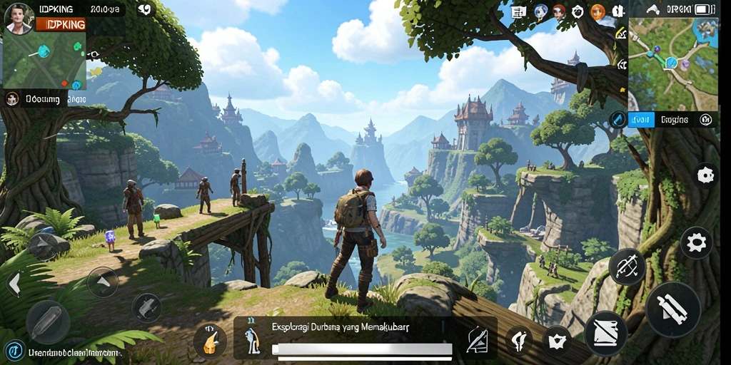 Tangkapan layar dari gameplay seru di dunia terbuka IDPKING.