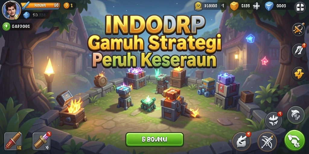 Tampilan gameplay INDORP yang menarik dengan elemen Idle.
