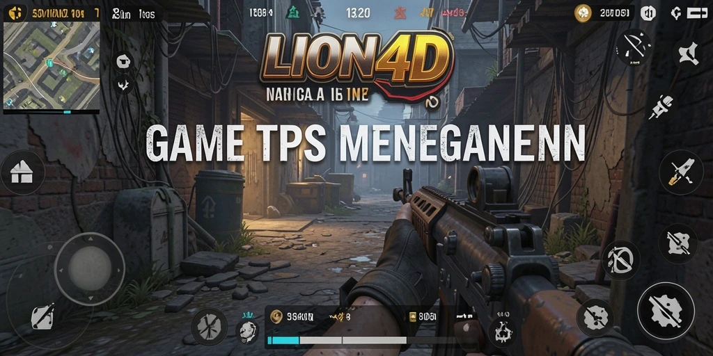 Tampilan gameplay menegangkan dari LION4D dengan aksi intens.