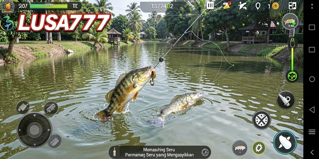 Gameplay memancing seru di LUSA777 dengan grafis menarik.
