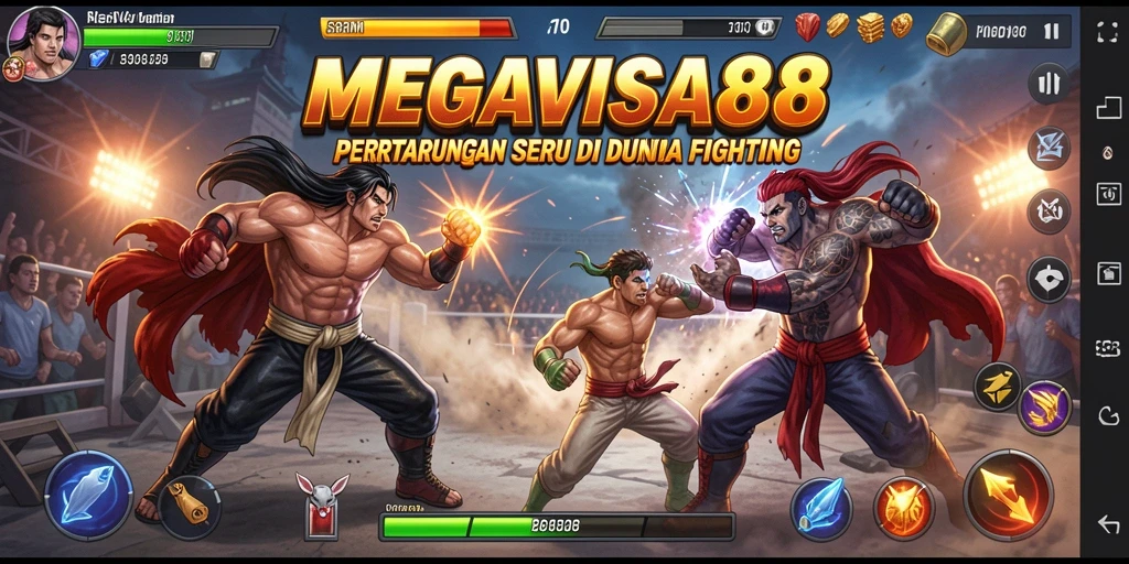 Gameplay seru dari MEGAVISA88 dalam pertarungan Fighting.