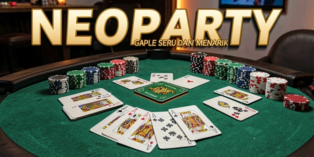 Tampilan gameplay seru dalam aplikasi NEOPARTY Game Gaple.