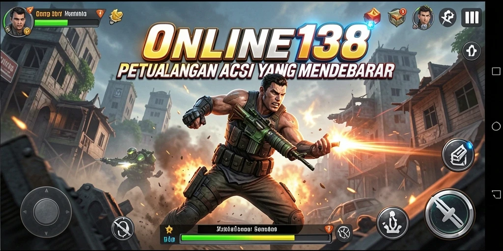Tampilan screenshot mendebarkan dari gameplay ONLINE138.