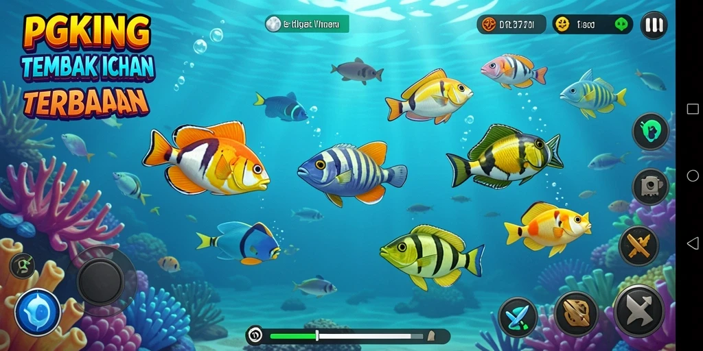 Screenshot PGKING menampilkan aksi tembak ikan yang seru dan menghibur.