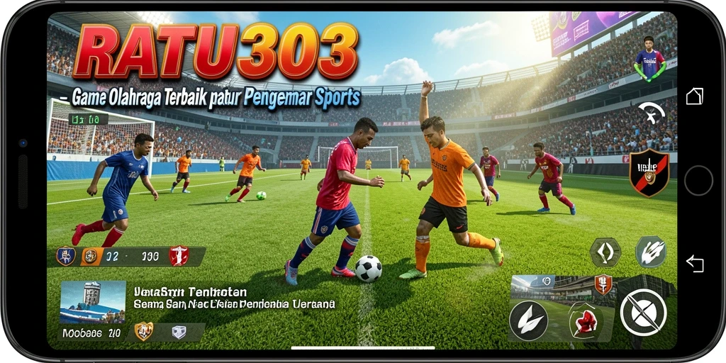 Screenshot utama RATU303 menampilkan aksi seru gameplay olahraga.