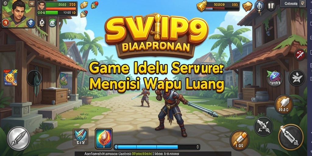 Screenshot gameplay SVIP9 yang menunjukkan karakter dan aksi Idle.