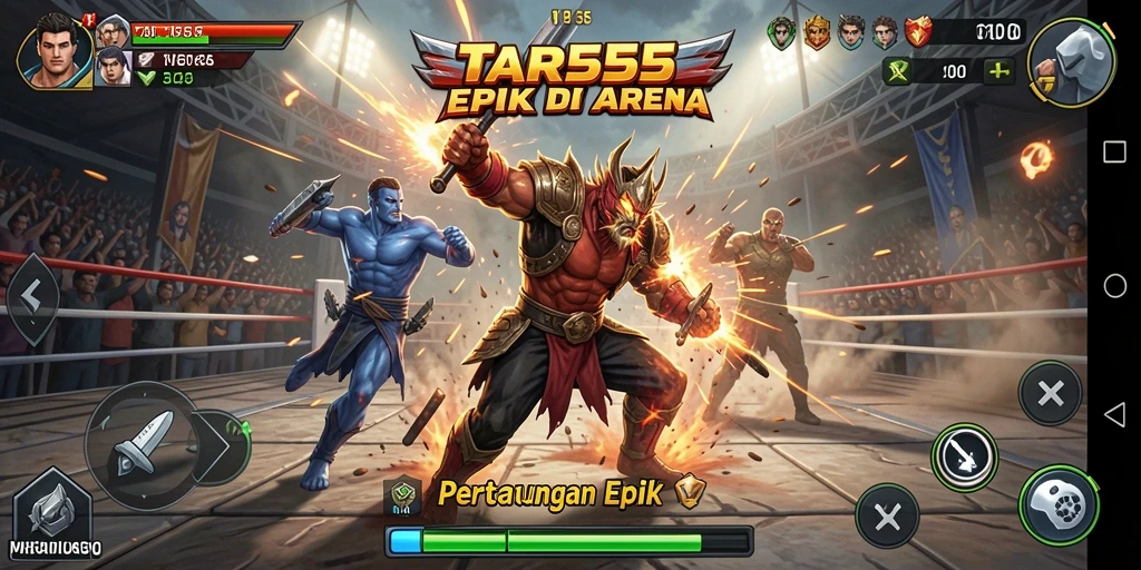 Gameplay TAR555 menampilkan pertarungan sengit dan karakter yang beragam.