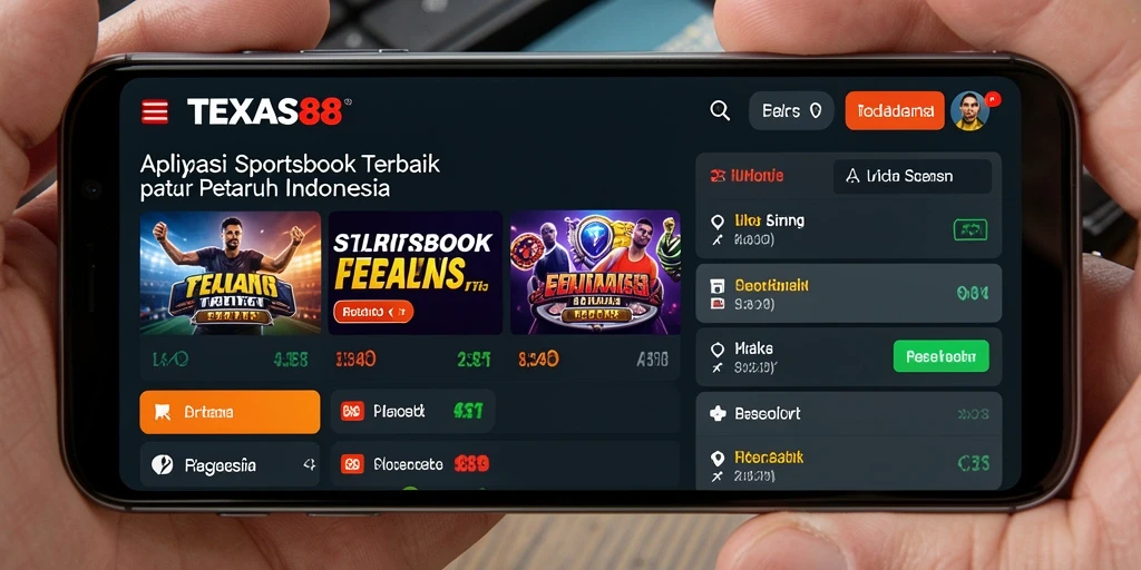 Tampilan screenshot <strong>TEXAS88</strong> yang menampilkan antarmuka taruhan olahraga.