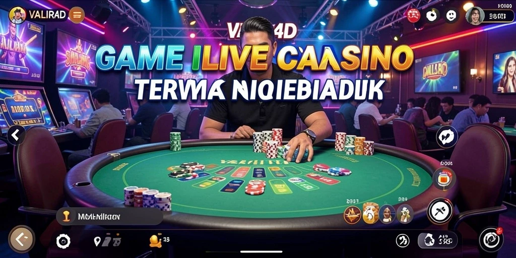 Tampilan menarik dari gameplay Live Casino di VALIR4D.